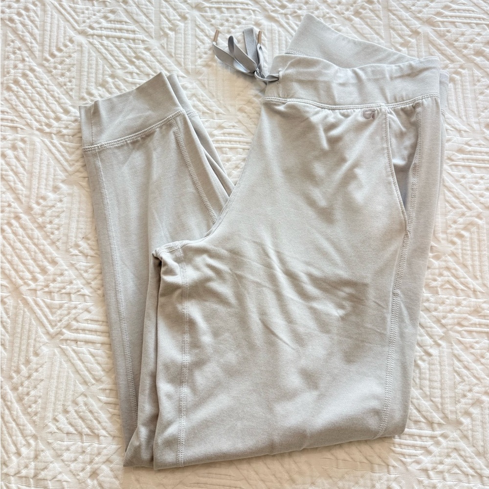 Gap Fit Brushed Tech Jersey Light Gray Women's Joggers